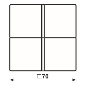 JG Tastensatz komplett 4fach AL 2404 TSA 