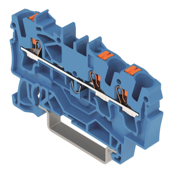 WAGO 2202-1304 3-Leiter-Durchgangsklemme 