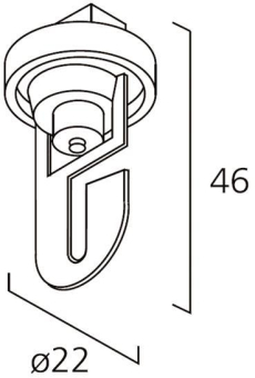 LTS Universalhaken schwarz EU 36 SCHWARZ 