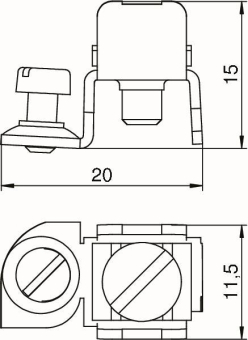 OBO 8AWR Schutzleiteranschlusswinkel St 