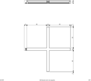 EVN LED Anbauleuchte alu X-Stück SLVSX02 