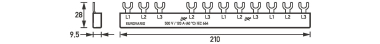 DOEP      EV-S G 3/N.8.120 Phasenschiene 