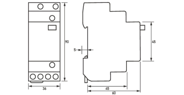RS 230-002 Stromstoßschalter 230V AC/16A 
