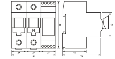 Doepke D0-Lasttrenner TYTAN  D0-63A/1p+N 