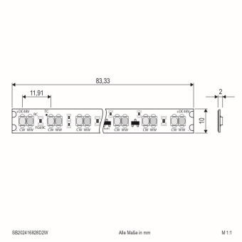 EVN LED-Strip -IP20 -     SB202416828D2W 