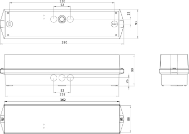 RP-Technik RZ-Leuchte Wand ZBA KWIW019ML 