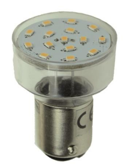 S&H LED-MR8 15SMD Ø26,5x35,5mm     35181 