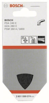 Bosch 2Klettgewebeersatz zu   2601099074 