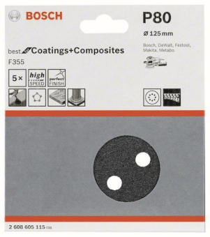 Bosch 5Schleifblatt F355      2608605115 