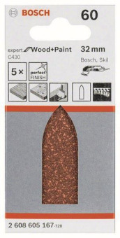 Bosch 5Schleifblatt C430 32mm 2608605167 