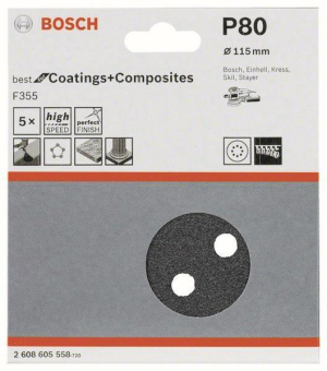 Bosch 5Schleifblatt F355      2608605558 