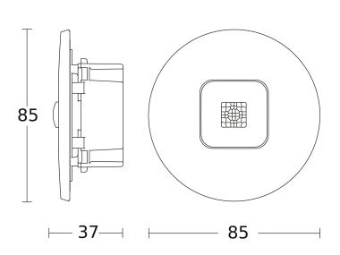 PRAESENZMELDER IR MICRO OFFICE DALI2-APC 