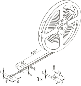 Hera LED Tape F 5m 720 LED   20202740102 