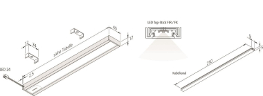 Hera LED Top-Stick FK 600mm  61001424202 