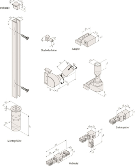 Hera LED Track 600mm         21800010207 
