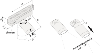 Hera LED Track Spot 7,7W nw  20202817002 