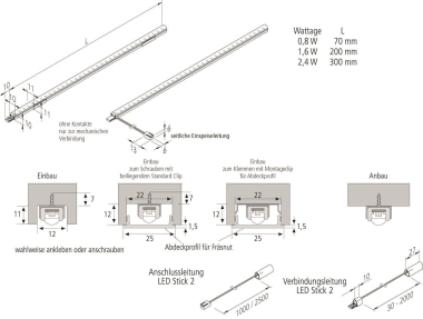 Hera Aufbauleuchte LED Stick 20202122302 