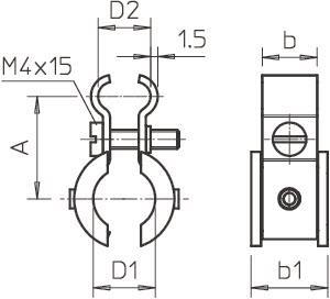 OBO 4021 K 9-16 A4 Spanndrahtschelle 