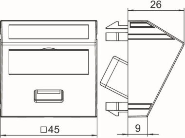 OBO MTS-U3A S RW1 Multimediaträger USB 3 