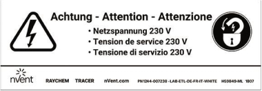 TYCO Aufkleber                LAB-ETL-CH 