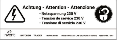 TYCO Aufkleber                LAB-ETL-CH 