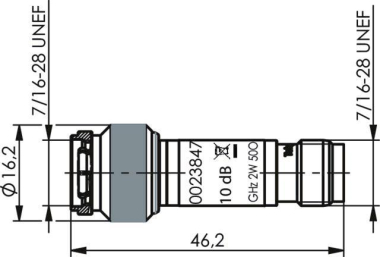 TEGA TNC-Dämpfungsglied      J01016A0007 