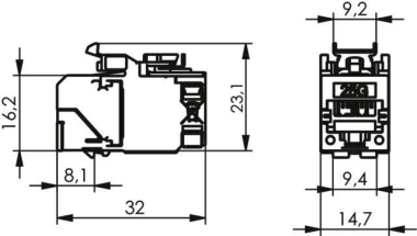 TEGA AMJ-SL Modul 25G T568A    100128120 