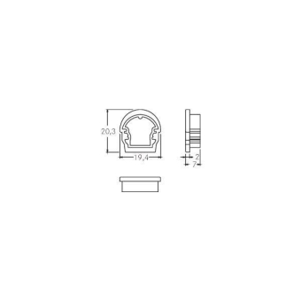 BRUM Endkappen-Set silber      53053260 