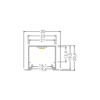 BRUM LED-Alu-Profil, Länge:     53654260 