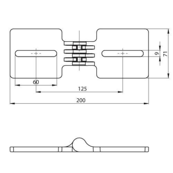 Horizontales Gelenkstück halogenfrei gra 