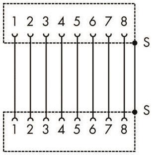 WAGO 289-172 Übergabemodul,RJ-45,RJ-45 