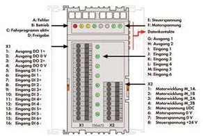 WAGO 750-672 Steppercontroller,DC 70 