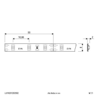 EVN Unicolor-LED-Stripe   LSTR2012303502 