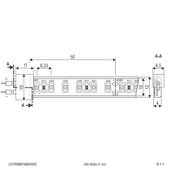 EVN Unicolor-LED-Stripe LSTRSB6724603502 