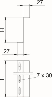OBO TSG110Z BKRS FS Trennsteg Z-Form 