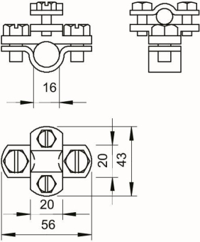 OBO 108 B DIN Klemme 8-10mm St FT 