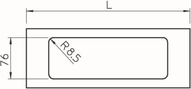 OBO D2-3 150RW Oberteil f.Geräteeinbau 