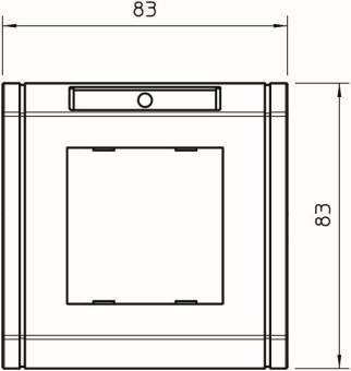 OBO ADR-45 1 RW Abdeckrahmen 1f 