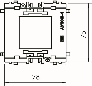OBO ADT-K45 1 Adapter 1fach (alt) f.GEK 