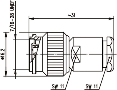 TEGA TNC-Kabelstecker        J01010A2611 