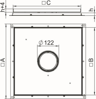 OBO RKF3 V3 10 Rahmenkassette f.Tubus 