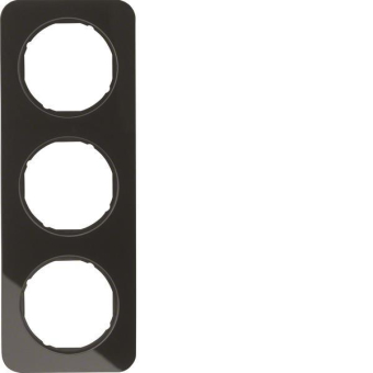 Berker Rahmen R.1 Glas, schwarz 10132116 