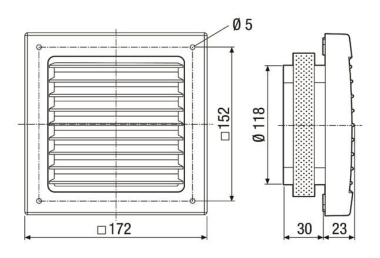 MAICO Aussengitter                 SG120 
