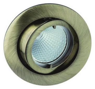 RUTEC Einbaustrahler Altmessing ALU55376 