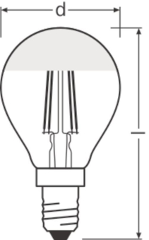 LEDV LED Tropfen 4-31W/827 350lm 300° 