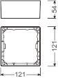 LEDV DL SLIM FRAME SQ105 WT 
