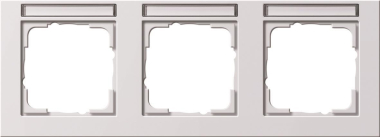 GIRA 109322 Abdeckrahmen 3fach waager. 