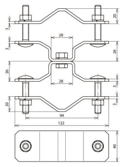 DEHN Befestigungsschelle f.DEHNi  105354 