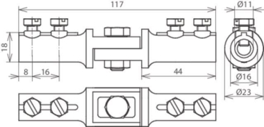 DEHN Trennklemme ZG m. Schraube   460213 