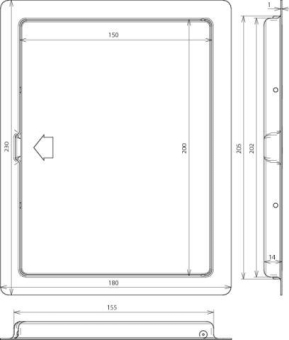 DEHN Revisionstür St/tZn          476100 